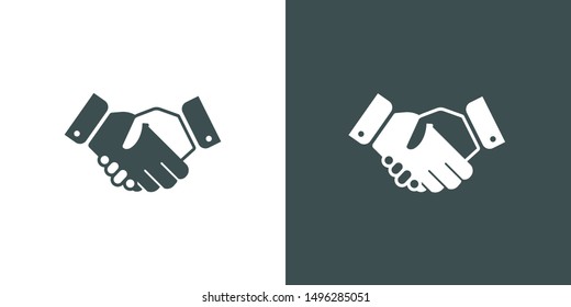 Hand Shake Illustration Icon Vector