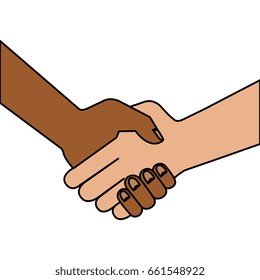 hand shake isolated icon