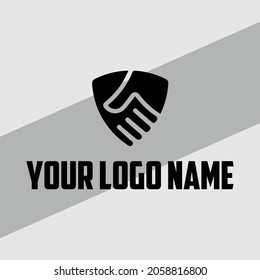 Hand Shake Logo Design Templete