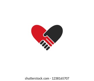 Hand Shake logo template