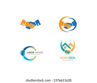 Hand Shake logo template