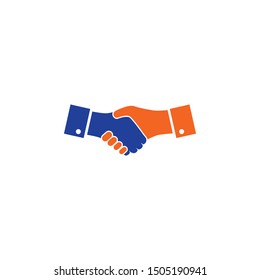 Hand Shake logo template vector