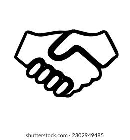 hand shake partnership vector design