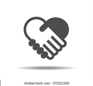 Hand shake symbol