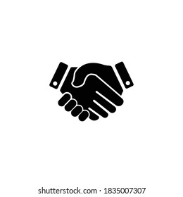 Hand shake symbol. Design template vector