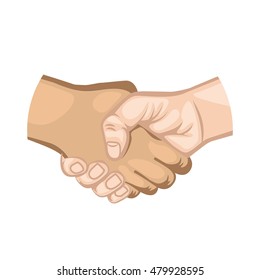 hand shake symbol icon vector illustration design