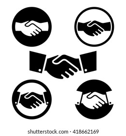 Hand Shake Symbol Set