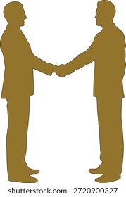 Sacude la mano Dos hombres Negocio Acuerdo Acuerdo Asociación financiera Icono 