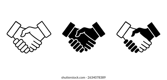 Hand shake vector design illustration.