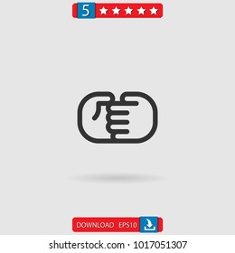 hand shake vector icon