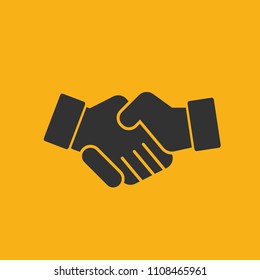Hand shake vector icon design