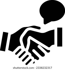 hand shake Vector illustration on a transparent background.Premium quality symmbols.Glyphs vector icon for concept and graphic design. 
