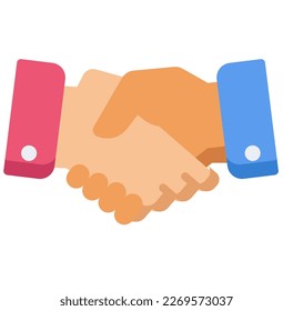 hand shaking or deal vector illustrator