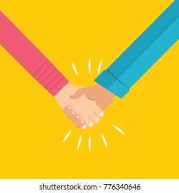 Hand Shaking Illustration