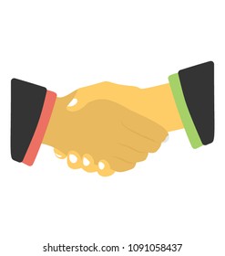 
Hand shaking representing concept of partnership
