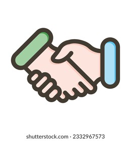 Hand Shaking Thick Line Filled Colors For Personal And Commercial Use.
