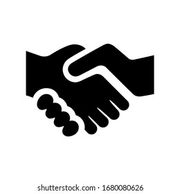 Hand shaking  vector illustration design  isolated on white background, symbol for your web site design, icon logo, app, UI.