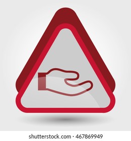 Hand share icon