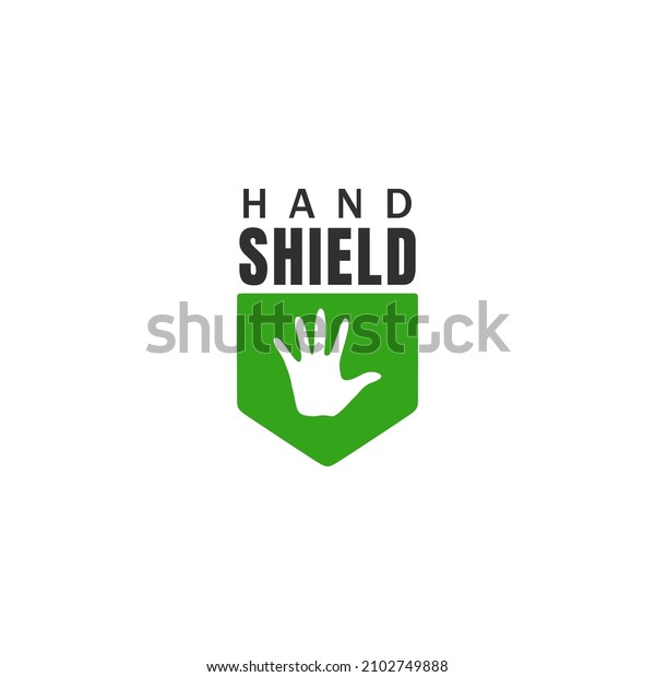 Hand Shield Logo Vector Shield Icon Stock Vector (Royalty Free ...