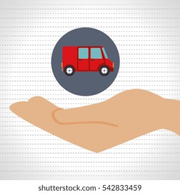 hand shipping cargo attention