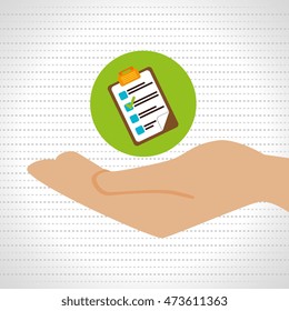 hand shipping cargo attention vector illustration eps 10