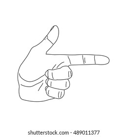 Hand shooting gesture