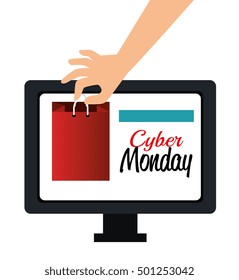 hand shop gift computer cyber monday