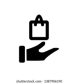 hand shop simple image logo icon
