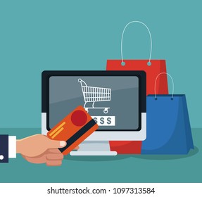 Hand shopping online