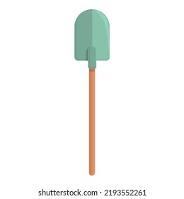 Hand shovel icon cartoon vector. Gold mine. Miner tool