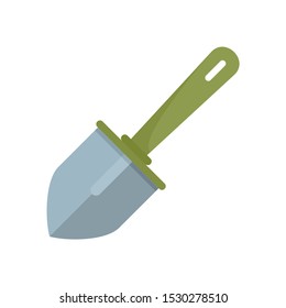 Hand shovel icon. Flat illustration of hand shovel vector icon for web design