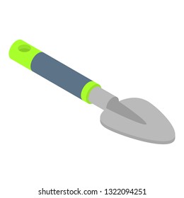 Hand shovel icon. Isometric of hand shovel vector icon for web design isolated on white background