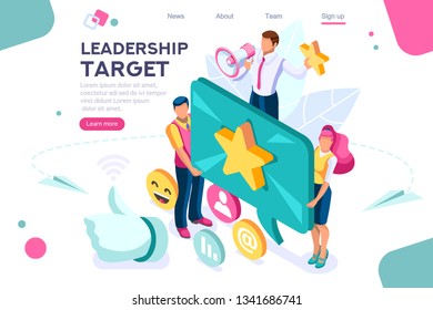 Hand show gesture, best conceptual target. Score app, can use for web banner, infographics, hero images. Flat isometric vector illustration isolated on white background