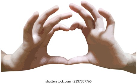 hand show stance. in the shape of a heart.stand with Ukraine.to pass from the invasion.