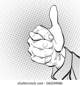 Hand showing all is well. Man showing all is well