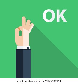 Hand Showing Okay Sign