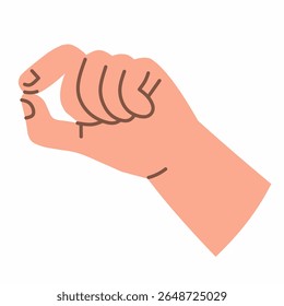 Mão mostrando gesto de beliscar, comumente usado para expressar uma pequena quantidade ou precisão.