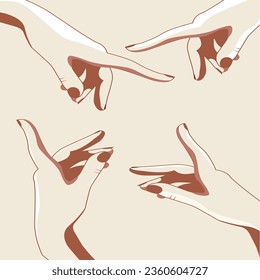 Hand showing symbol of trust, help, sympathy and hope .