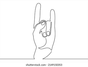  hand shows Rock N Roll Hand Signs