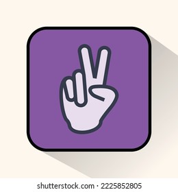 hand sign, can be used for icons