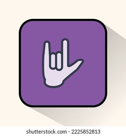 hand sign, can be used for icons