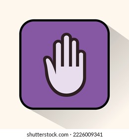 hand sign, can be used for icons