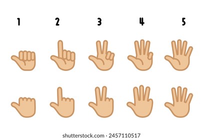 hand sign Clip art of hand counting