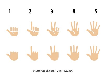 hand sign Clip art of hand counting