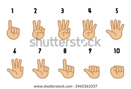 hand sign Clip art of hand counting