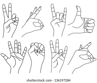 hand sign collection