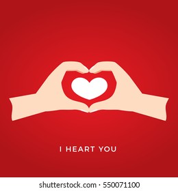 Hand sign create love