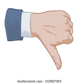 hand sign dislike