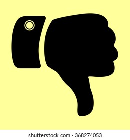 Hand sign. Flat style icon vector illustration.
