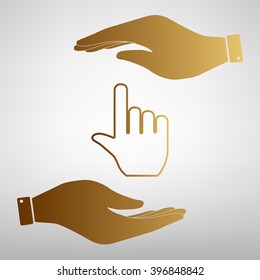 Hand sign Golden Effect.